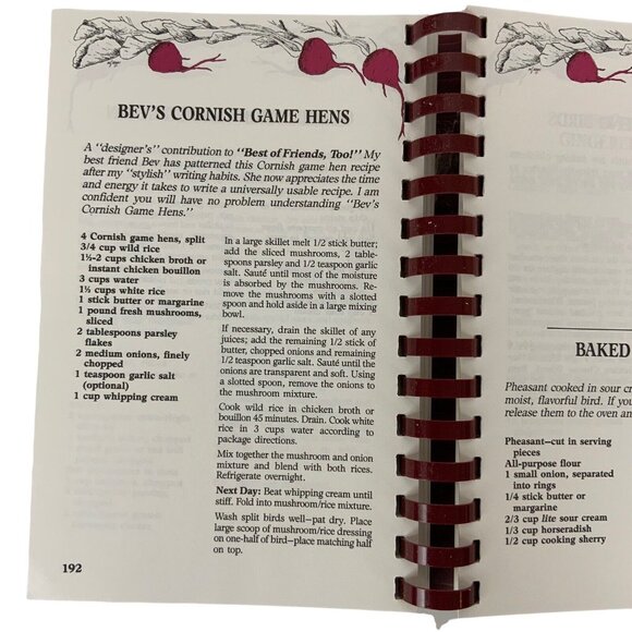 Best Of Friends Too Cookbook Vol 2 By Darlene Glantz Skees 1990 Spiral Bound - Picture 12 of 16